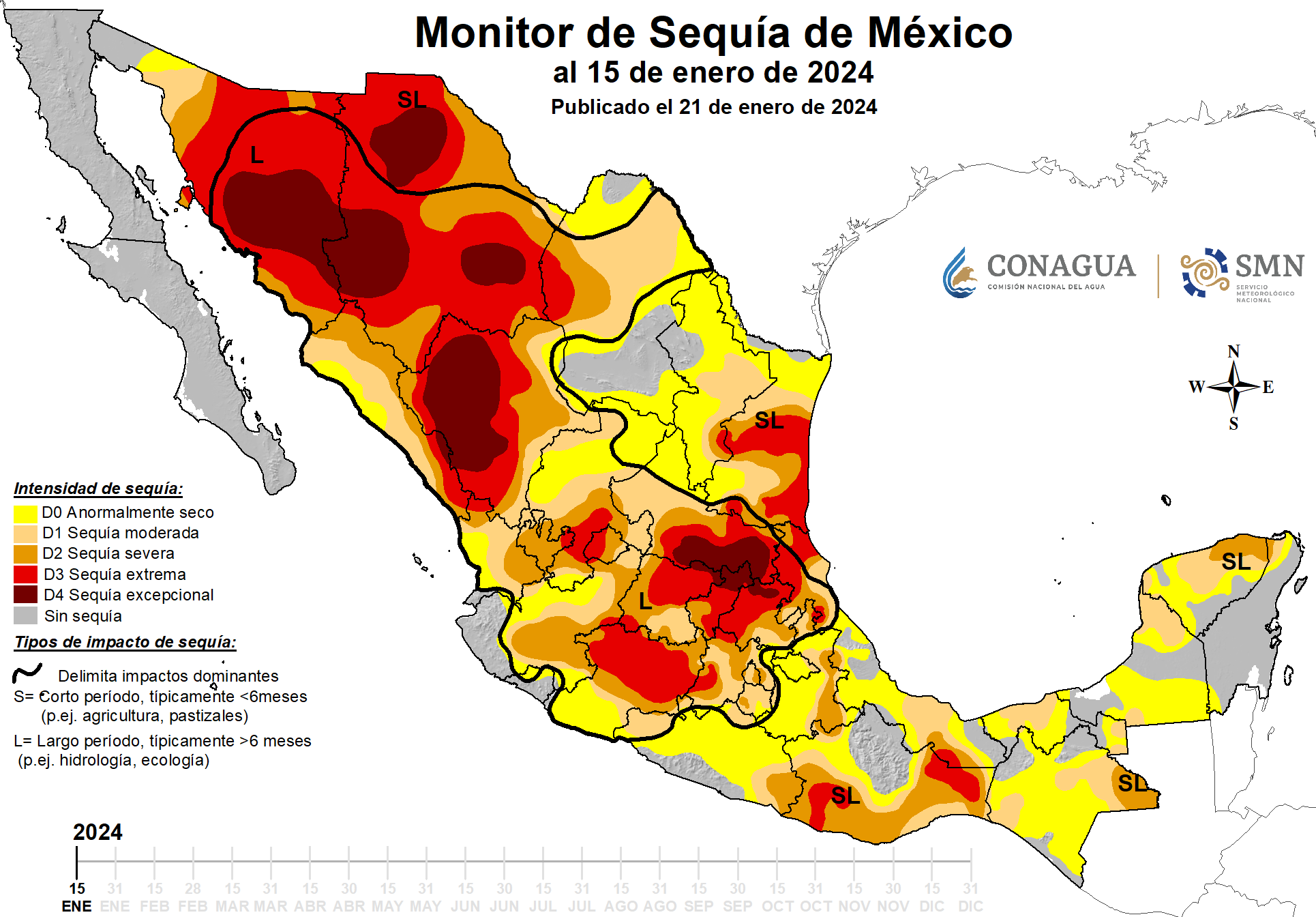 Monitor de Sequía en México